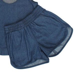 Beaton Linen Denim Running Short